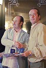 Franco Causio e il Sindaco R. Venuti